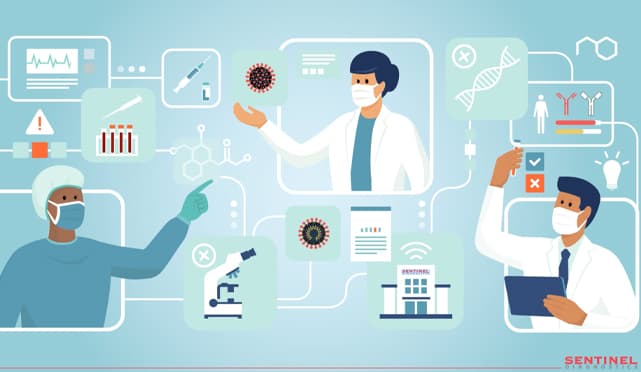 Produzione video Motion Graphic Sentinel Diagnostics - Presentazione test sierologici