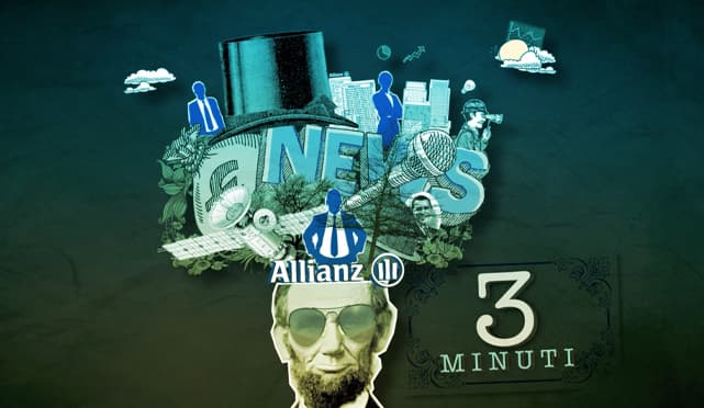 Produzione video motion graphic Allianz - Intro news