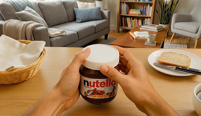 Realizzazione Animatic AI Nutella The Jar