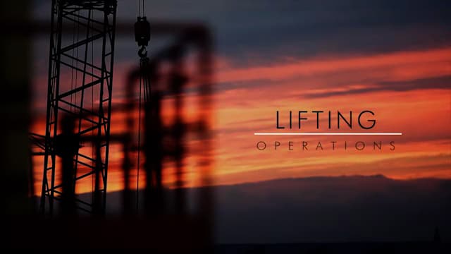 Produzione Video Aziendale Eni Saipem "Live Saving Rules: Lifting Operations"