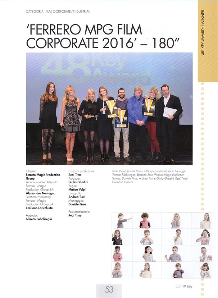 Vincitori Media Key 2016