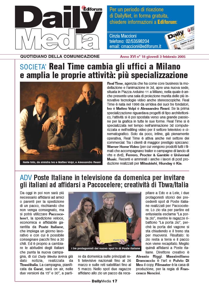 Daily Media - Febbraio 2005