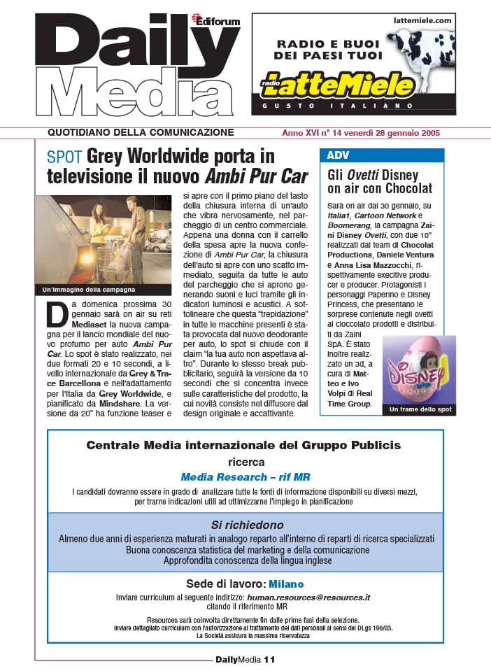 Daily Media - Gennaio 2005