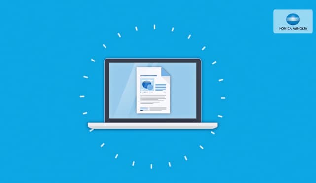 Produzione video Motion Graphic Konica Minolta - DokoniFind